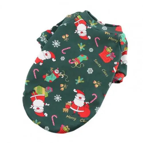 Decorative  Stunning Dog Christmas Print Clothing Vivid Color Pet Dog Sweater Warm   for Kitten - Glo Shop