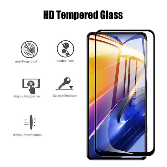 2pcs poco x5, poco m5s tempered glass for poco f4 gt tempered glass pocof4 gt 5g screen protector for poco c50 c40 m3 f4 m4 pro 4g front protection accessories poco x5 pro - Glo Shop