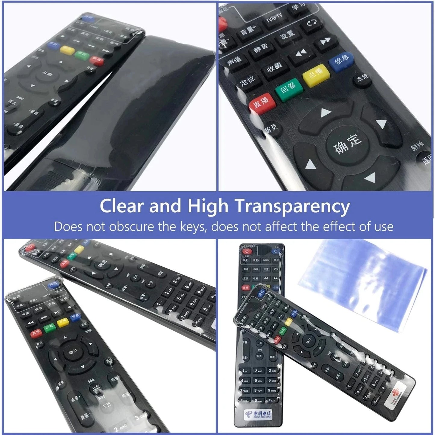 1/5/10/20PCS Transparent Shrink Film Bag Anti-Dust Protective Case Cover For TV Air Conditioner Remote Control Shrink Plastic - Glo Shop