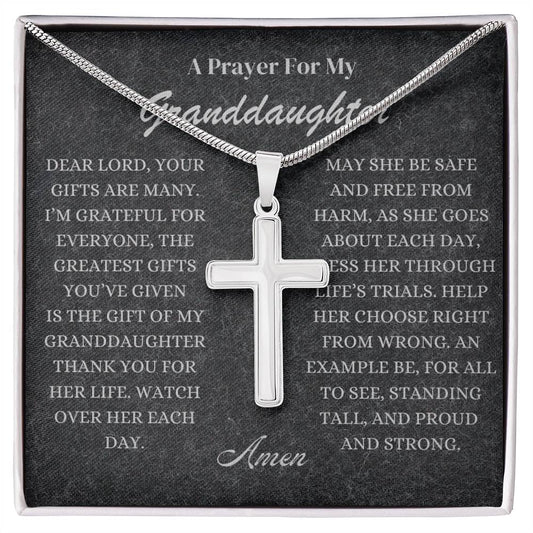 A Prayer For My Granddaughter (Cross Necklace) - Glo Shop