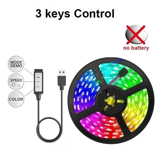 5V Usb Led Lights For Room 5050 Rgb Led Strip 5 10 Meter Diode Tape Gamer Decoration Ice String Bar Lighting Adhesive Led Ribbon - Glo Shop